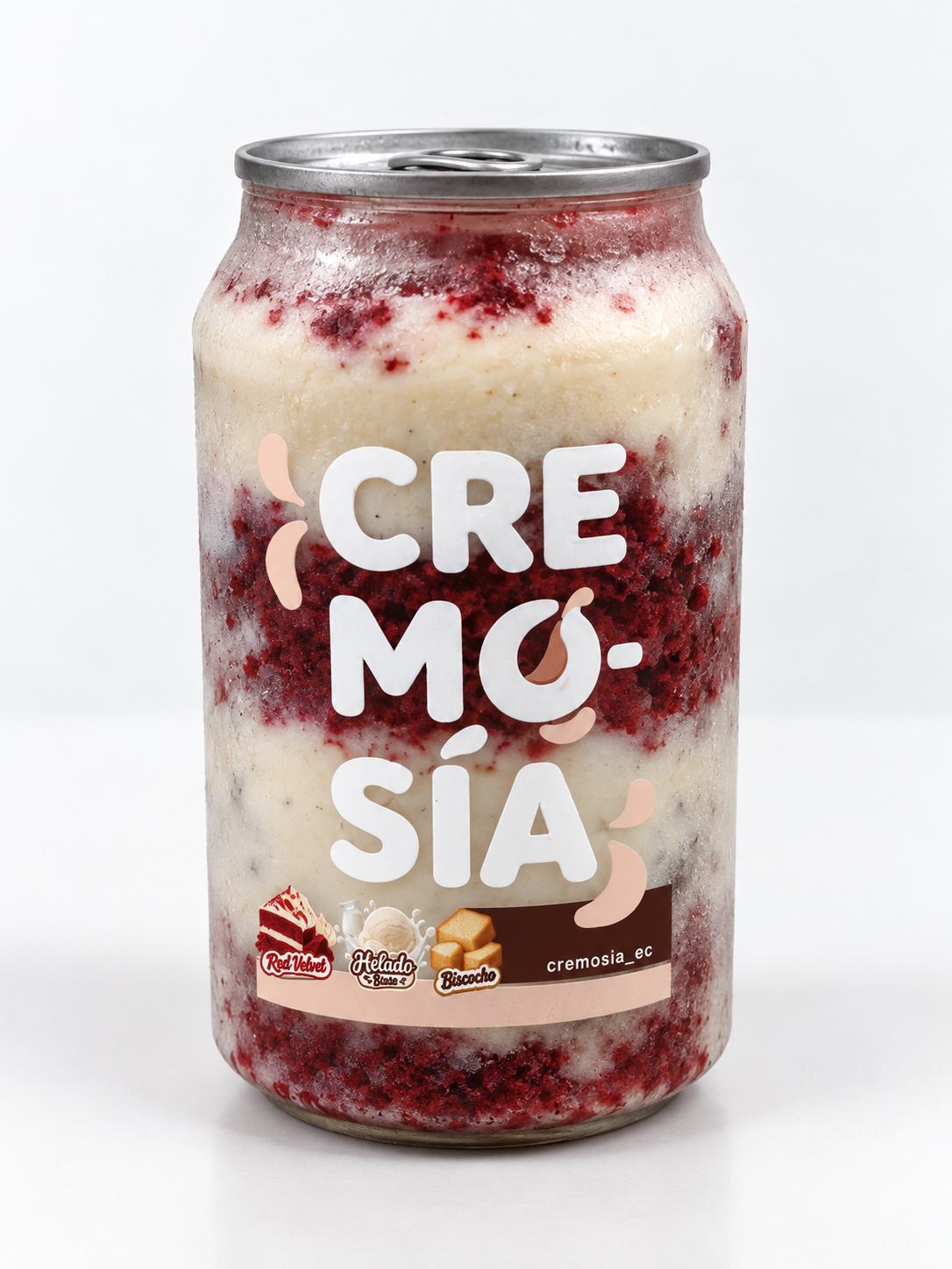 Referencia de postre helado CREMOSÍA sabor Red Velvet